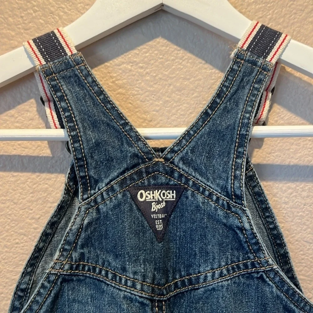 Oshkosh B’Gosh Denim Overalls Shortalls Size 18 Months